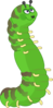 Green Catepillar Clip Art