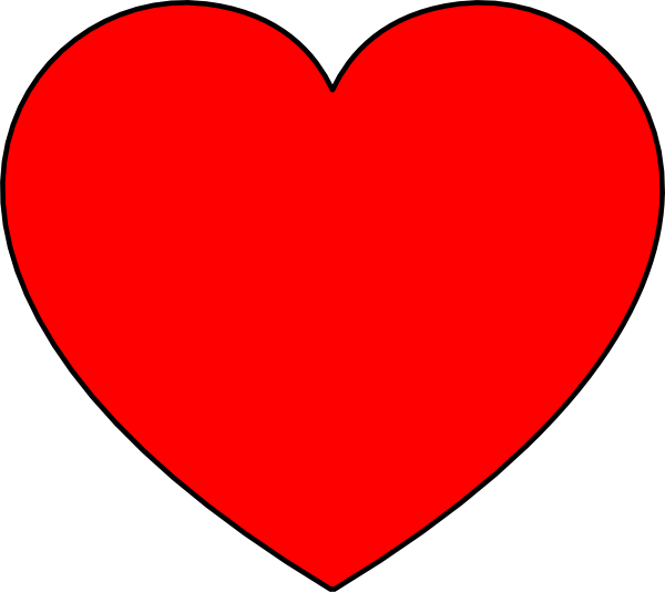 red heart clip art free - photo #13