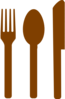 Browncutlery Clip Art