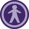 Stickman Purple Clip Art