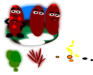 Red Bean Cartoon 6 Clip Art
