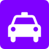 Purple Taxi Clip Art