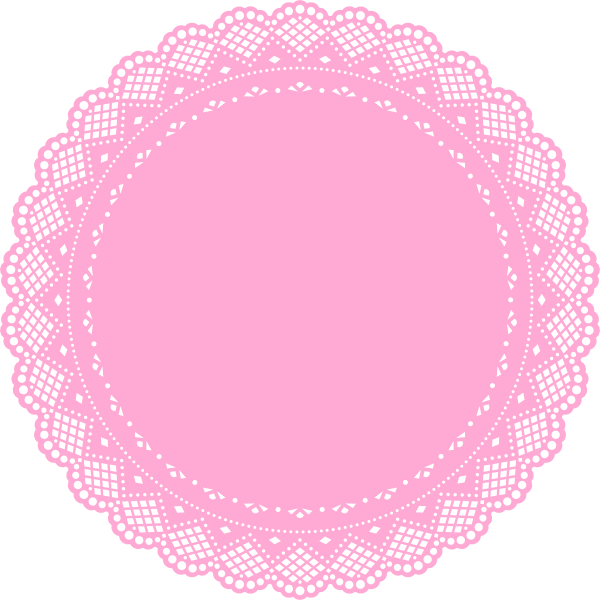 Pink Doily Clip Art at Clker.com - vector clip art online, royalty free