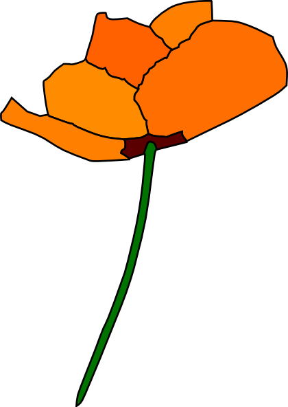 California Poppy Clip Art at Clker.com - vector clip art online