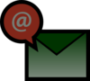 Green Email Envelop Clip Art