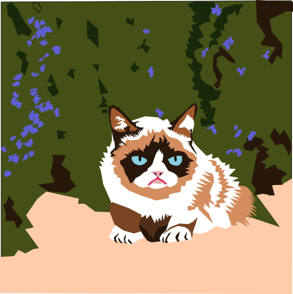 clipart grumpy cat - photo #25