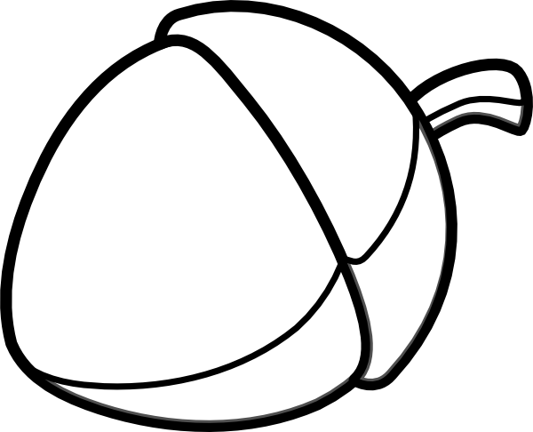 Acorn Outline Clip Art at vector clip art Acorn Outline Clip Art at vector clip art
