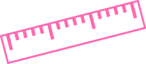 Hot Pink Ruler Clip Art at  - vector clip art online, royalty free  & public domain