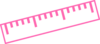 Hot Pink Ruler Clip Art