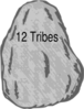 Boulder At The Jordon River By 12 Tribes Clip Art