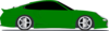 Green Sports Car Clip Art