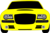 Yellow Race Car Clip Art