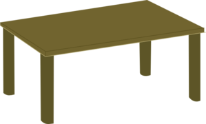 Wood Table Clip Art