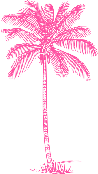 Pink Palm Tree Clip Art at Clker.com - vector clip art online, royalty