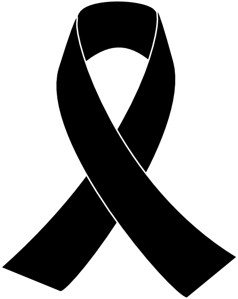 cancer ribbon clip art black and white free - photo #15