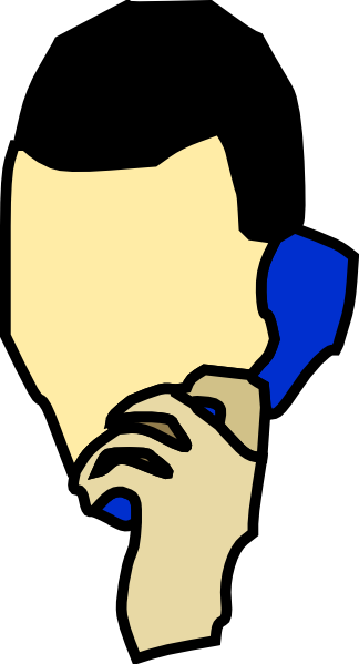 clipart person on phone - photo #2