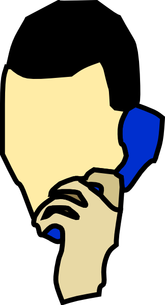 clipart man talking on phone - photo #1