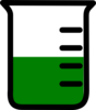 Green Beaker Clip Art