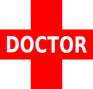 Doctor Logo Red White Clip Art