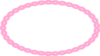Oval Braid Pink Clip Art