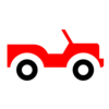 Red Jeep Clip Art