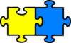 Multi Color Puzzle Clip Art