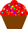 Cupcake Brown Clip Art