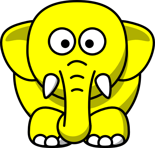 yellow elephant clipart - photo #6