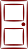 Door Red Clip Art