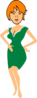 Woman With Hands On Hips Clip Art