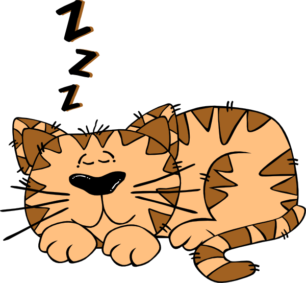 Cartoon Cat Sleeping Clip Art at Clker.com - vector clip art online
