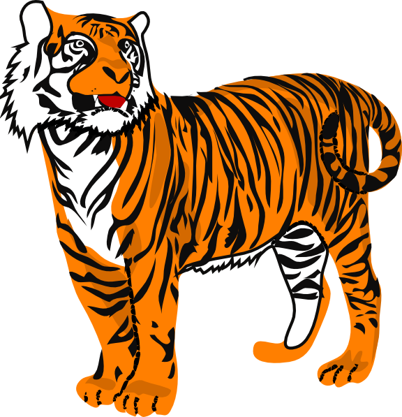 clip art cartoon tiger - photo #29