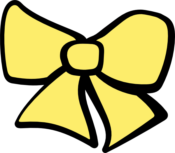 yellow bow clipart - photo #15