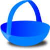 Blue Basket Clip Art