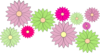 Daisy Chain Yellow Center Clip Art