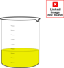 Yellow Beaker Clip Art