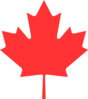 Maple Leaf Canada (colored) Clip Art