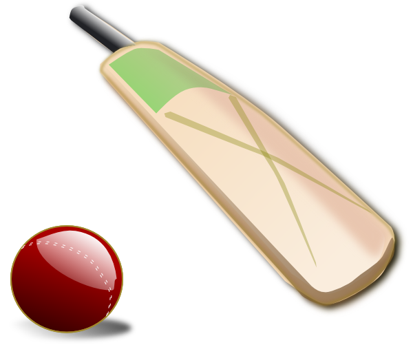 cricket bat clipart. Cricket Bat And Ball