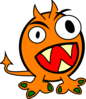 Orange Monster Clip Art