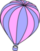 Lavender And Pink Hot Air Balloon Clip Art
