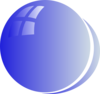 Lite Blue Bubble Circle Clip Art