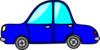 Cartoon Blue Car Clip Art