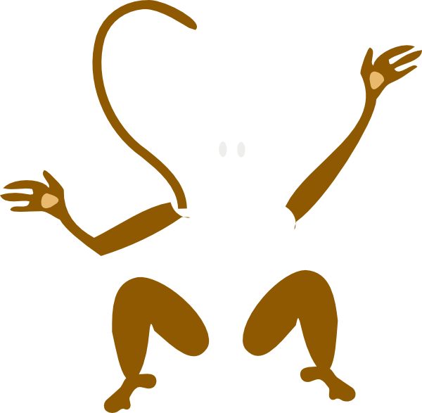 Monkey Legs And Arms Clip Art at Clker.com - vector clip art online