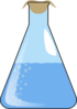 Erlenmeyer Full Of Liquid With Bubbles Clip Art