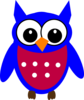 Blue Owl Clip Art