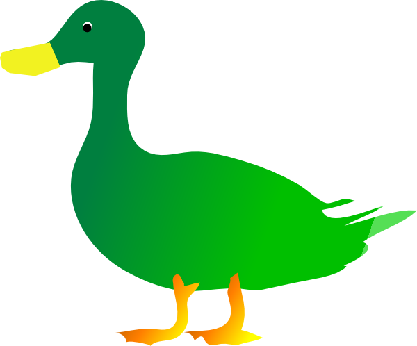 green duck clipart - photo #1