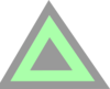 Triangle Green Gray Clip Art