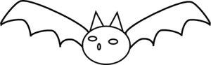 Bat Outline Clip Art