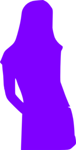 Puple Silhoutte Clip Art