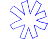 Asterisk, Blue Clip Art